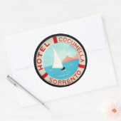 ヴィンテージ&トラベルステッカー ラウンドシール (封筒)