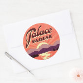 ヴィンテージ&トラベルステッカー ラウンドシール (封筒)