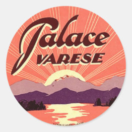 ヴィンテージ&トラベルステッカー ラウンドシール