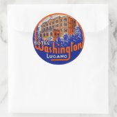 ヴィンテージ&トラベルステッカー ラウンドシール (バッグ)