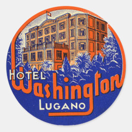 ヴィンテージ&トラベルステッカー ラウンドシール