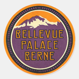 ヴィンテージ&トラベルステッカー ラウンドシール