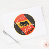 ヴィンテージ&トラベルステッカー ラウンドシール (封筒)