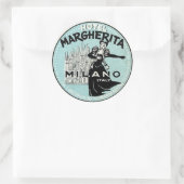 ヴィンテージ&トラベルステッカー ラウンドシール (バッグ)