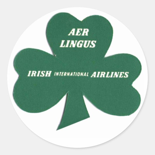 ヴィンテージ&トラベルステッカー ラウンドシール (正面)