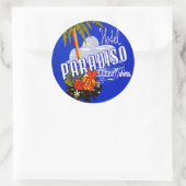 ヴィンテージ&トラベルステッカー ラウンドシール (バッグ)