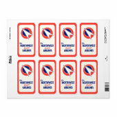 ヴィンテージ&トラベルステッカー ラベル (フルシート)