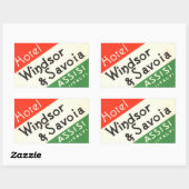 ヴィンテージ&トラベルステッカー 長方形シール (シート)