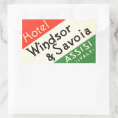 ヴィンテージ&トラベルステッカー 長方形シール (バッグ)