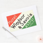 ヴィンテージ&トラベルステッカー 長方形シール (封筒)