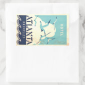 ヴィンテージ&トラベルステッカー 長方形シール (バッグ)