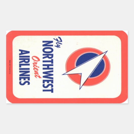 ヴィンテージ&トラベルステッカー 長方形シール (正面)