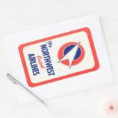 ヴィンテージ&トラベルステッカー 長方形シール (封筒)