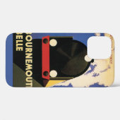 ヴィンテージ トラベルポスター、ボーンマス・ベル号列車 Case-Mate iPhoneケース (裏面 (横))