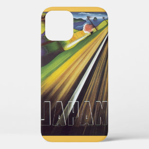 ヴィンテージ トラベルポスター 日本・日本の列車・鉄道 iPhone 12ケース