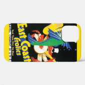 ヴィンテージ トラベルポスター 東海岸の楽しみ 海鮮 Case-Mate iPhoneケース (裏面 (横))