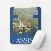 ヴィンテージ トラベル アッシジ イタリア フランシスコ バジリカ マウスパッド (マウス)