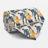 ヴィンテージ トラベル、アールデコ、スイス ダボス 冬 ネクタイ (ロール)