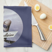 ヴィンテージ トラベル エクセルシオール ホテル ツーリッヒ スイス キッチンタオル (四つ折り)