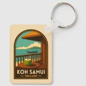 ヴィンテージ トラベル コーサミイ島 タイ レトロ キーホルダー (裏面)