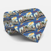 ヴィンテージ トラベル, シカゴ イリノイ州からご挨拶 ネクタイ (ロール)