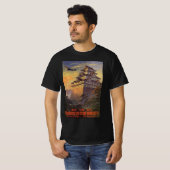 ヴィンテージ トラベル ジャパン 五重塔 飛行機 Tシャツ (正面フル)