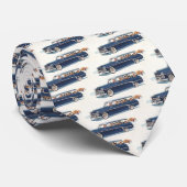 ヴィンテージ トラベル、ステーションワゴンでの家族旅行 ネクタイ (ロール)