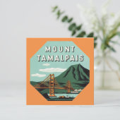 ヴィンテージ トラベル、タマルパイス山またはマウント タム 招待状 (スタンド正面)