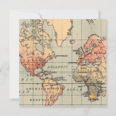 ヴィンテージ トラベル テーマの結婚式招待状 招待状 (裏面)