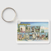ヴィンテージ トラベル, ニューハンプシャー州からごあいさつ キーホルダー (裏面)
