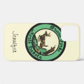 ヴィンテージ トラベル、ノースダコタ州 グランドフォークス Case-Mate iPhoneケース (裏面 (横))