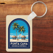 ヴィンテージ トラベル プンタ カナ ドミニカ共和国 レトロ キーホルダー (裏面)