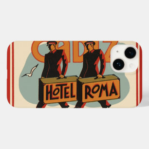 ヴィンテージ トラベル ベルホップス ホテル ローマ、スペイン カディス Case-Mate iPhone 14ケース
