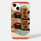 ヴィンテージ トラベル ベルホップ ホテル ローマ、スペイン カディス Case-Mate iPhoneケース (裏面)