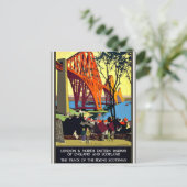 ヴィンテージ トラベル ポスター - イングランドとスコットランド ポストカード (スタンド正面)