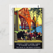 ヴィンテージ トラベル ポスター - イングランドとスコットランド ポストカード (正面/裏面)