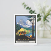 ヴィンテージ トラベル ポスター、オーストリア ポストカード (スタンド正面)