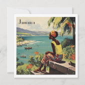 ヴィンテージ トラベル ポスター ジャマイカの女性 (正面)
