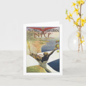 ヴィンテージ·トラベル·ポスター、ニース·フランスの飛行機 カード (黄色い花)