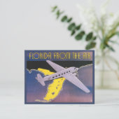 ヴィンテージ トラベル ポスター、フロリダからエア エアプレーン (スタンド正面)