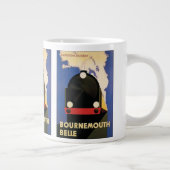 ヴィンテージ トラベル ポスター、ボーンマス ベル列車 ジャンボコーヒーマグカップ (右)