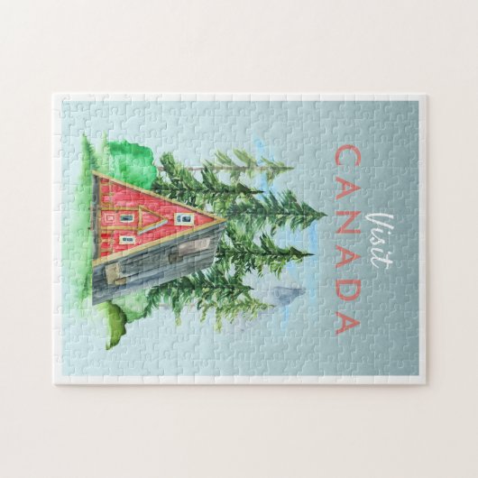 ヴィンテージ トラベル ポストカード | カナダ ジグソーパズル (横)