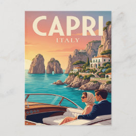 ヴィンテージ トラベル ポストカード | カプリ島 イタリア