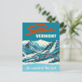 ヴィンテージ トラベル ポストカード - バーモント州 ストウ (スタンド正面)