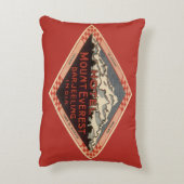 ヴィンテージ トラベル、マウント エベレスト、ダージリン インド アクセントクッション (裏面(縦))