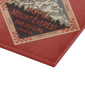 ヴィンテージ トラベル、マウント エベレスト、ダージリン インド カッティングボード (角)