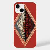 ヴィンテージ トラベル、マウント エベレスト、ダージリン インド Case-Mate iPhoneケース (裏面)