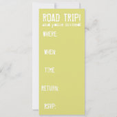 ヴィンテージ トラベル マップ 移動式 赤い星 招待状 (裏面)