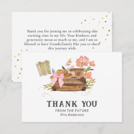 ヴィンテージ トラベル ミス トゥ ミセス トラベル ブライズ シャワー サンキューカード