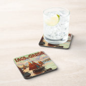 ヴィンテージ トラベル、ラゴ ディ ガルダ、ガルダ湖、イタリア コースター (右側)